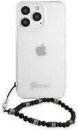 Guess PC Script and Black Pearls Back Cover für Apple iPhone 13 Pro Transparent - Handyhülle