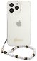 Guess PC Script and White Pearls Back Cover für Apple iPhone 13 Pro Max Transparent - Handyhülle