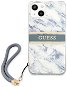 Guess TPU Marble Stripe Back Cover for Apple iPhone 13 Blue - Phone Cover