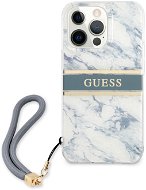 Guess TPU Marble Stripe Back Cover for Apple iPhone 13 Pro Max Blue - Phone Cover