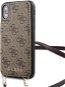 Guess 4G Crossbody Cardslot pouzdro pro iPhone X/XS, Brown - Phone Cover