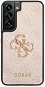 Guess PU 4G Metall LogoBackcover für Samsung Galaxy S22 Pink - Handyhülle