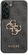 Guess PU 4G Metal Logo Hátlap tok a Samsung Galaxy S22 készülékhez Grey - Telefon tok