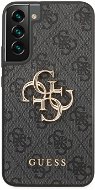 Guess PU 4G Metal Logo Back Cover for Samsung Galaxy S22+ Grey - Phone Cover