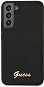 Guess Silicone Metal Logo Hátlap tok a Samsung Galaxy S22+ készülékhez Black - Telefon tok