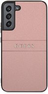 Guess PU Leather Saffiano Back Cover for Samsung Galaxy S22+ Pink - Phone Cover