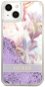Guess Liquid Glitter Flower borító Apple iPhone 13-hoz, Lila - Telefon tok