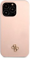 Guess 4G Silicone Metal Logo Cover for Apple iPhone 13 Pro Max Pink - Phone Cover