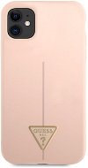 Guess Silicone Line Triangle kryt na Apple iPhone 11 Pink - Kryt na mobil