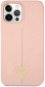 Guess Silicone Line Triangle kryt na Apple iPhone 12/12 Pro Pink - Kryt na mobil