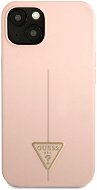 Guess Silicone Line Triangle Case für Apple iPhone 13 mini Pink - Handyhülle