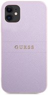 Guess PU Leather Saffiano kryt na Apple iPhone 11 Purple - Kryt na mobil