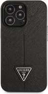 Guess PU Saffiano Triangle Cover für Apple iPhone 13 Pro Max Black - Handyhülle