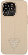 Guess PU Saffiano Triangle cover for Apple iPhone 13 Pro Max Beige - Phone Cover