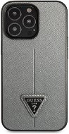 Guess PU Saffiano Triangle kryt na Apple iPhone 13 Pro Silver - Kryt na mobil