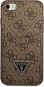 Guess 4G Saffiano Double Card Cover for Apple iPhone 7/8/SE2020/SE2022 Brown - Phone Cover