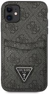 Guess 4G Saffiano Double Card Cover for Apple iPhone 11 Black - Phone Cover