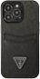 Guess 4G Saffiano Double Card Cover for Apple iPhone 13 Pro Max Black - Phone Cover