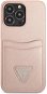 Guess 4G Saffiano Double Card borító Apple iPhone 13 Pro Max készülékhez, Pink - Telefon tok