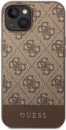 Guess 4G Stripe Back Cover for iPhone 14 Plus Brown - Phone Cover