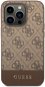 Guess 4G Stripe Back Cover for iPhone 14 Pro Max Brown - Phone Cover