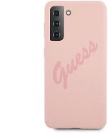 Guess Silicone Vintage hátlap a Samsung Galaxy S21 készülékhez Pink - Telefon tok