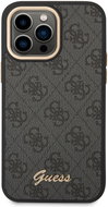 Guess PC/TPU 4G Metal Camera Outline Back Cover for iPhone 14 Pro Black - Phone Cover