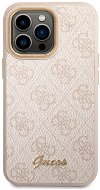 Guess PC/TPU 4G Metal Camera Outline Back Cover for iPhone 14 Pro Max Pink - Phone Cover