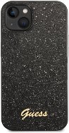 Guess PC/TPU Glitter Flakes Metal Logo Hátlap tok az iPhone 14 készülékhez - fekete - Telefon tok