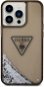 Guess PC/TPU Liquid Glitter Triangle Logo Hátlap tok az iPhone 14 Pro készülékhez - fekete - Telefon tok