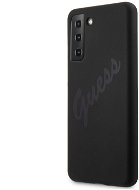 Guess Silicone Vintage Backcover für Samsung Galaxy S21+ - schwarz - Handyhülle