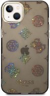 Guess PC/TPU Peony Glitter Back Cover for iPhone 14 Plus Black - Phone Cover