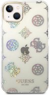Guess PC/TPU Peony Glitter Back Cover for iPhone 14 Plus White - Phone Cover