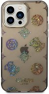 Guess PC/TPU Peony Glitter Back Cover für iPhone 14 Pro Max Black - Handyhülle