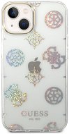 Guess PC/TPU Peony Glitter Back Cover for iPhone 14 White - Phone Cover
