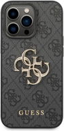 Guess PU 4G Metal Logo Back Cover for iPhone 14 Pro Grey - Phone Cover