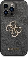 Guess PU 4G Metal Logo Back Cover für iPhone 14 Pro Max Grey - Handyhülle