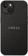 Guess PU Leather Saffiano Zadný Kryt pre iPhone 14 Black - Kryt na mobil