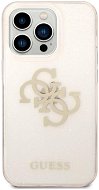 Guess TPU Big 4G Full Glitter Back Cover for iPhone 14 Pro Gold - Phone Cover
