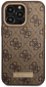 Guess PU 4G MagSafe Compatible Back Cover for iPhone 14 Pro Brown - Phone Cover