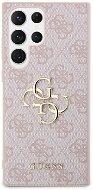 Guess PU 4G Metal Logo Samsung Galaxy S23 Ultra rózsaszín hátlap tok - Telefon tok