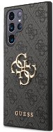 Guess PU 4G Metal Logo Zadní Kryt pro Samsung Galaxy S23 Ultra Grey - Phone Cover