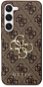 Guess PU 4G Metal Logo Zadní Kryt pro Samsung Galaxy S23+ Brown - Phone Cover