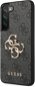 Guess PU 4G Metal Logo Zadný Kryt na Samsung Galaxy S23 Grey - Kryt na mobil