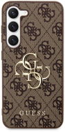 Guess PU 4G Metal Logo hátlap Samsung Galaxy S23 Brown készülékhez - Telefon tok