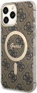 Guess 4G IML MagSafe kompatibles Back Cover für iPhone 13 Pro Max Brown - Handyhülle