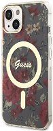 Guess PC/TPU Flowers IML MagSafe kompatibles Back Cover für iPhone 13 Kaki - Handyhülle