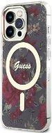 Guess PC/TPU Flowers IML MagSafe kompatibles Back Cover für iPhone 13 Pro khakifarben - Handyhülle