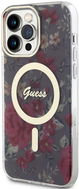 Guess PC/TPU Flowers IML MagSafe Kompatibilní Zadní Kryt pro iPhone 13 Pro Max Kaki - Phone Cover