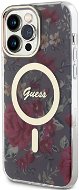 Guess PC/TPU Flowers IML MagSafe kompatibles Back Cover für iPhone 13 Pro Max Kaki - Handyhülle